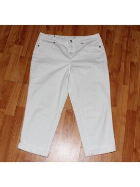 Style & Co Premium Jeans Boyfriend Crop Womens sz 12 White Jeans